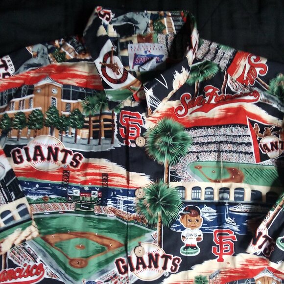 Vintage Reyn Spooner San Francisco Giants Hawaiian Shirt - Picture 1 of 5